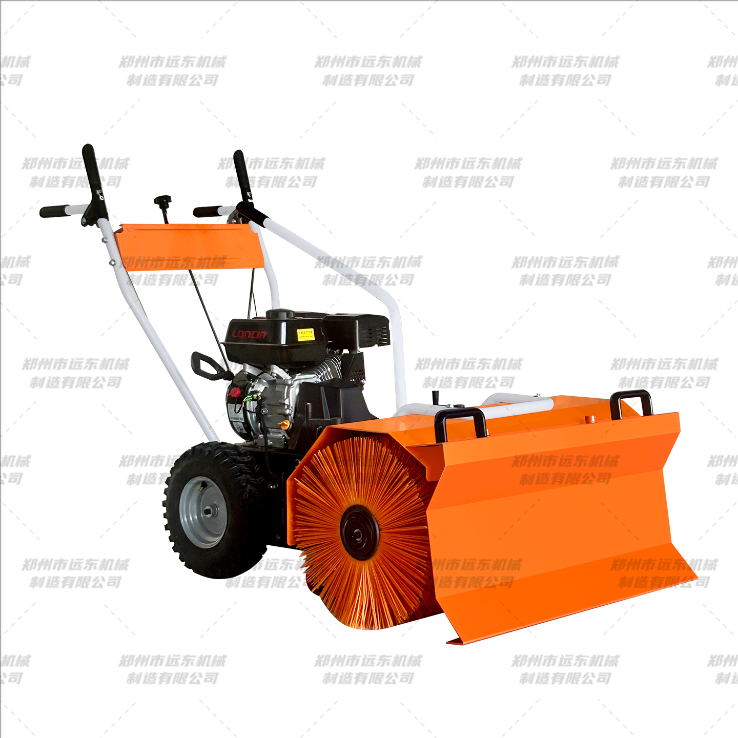 6.5马力手启动手推式扫雪机(图1) 6.5马力手启动手推式扫雪机(图1)